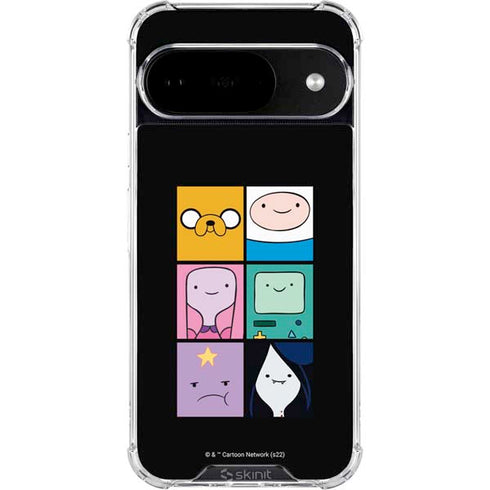 Adult Swim Adventure Time Character Tiles Google Pixel 10 Clear Case